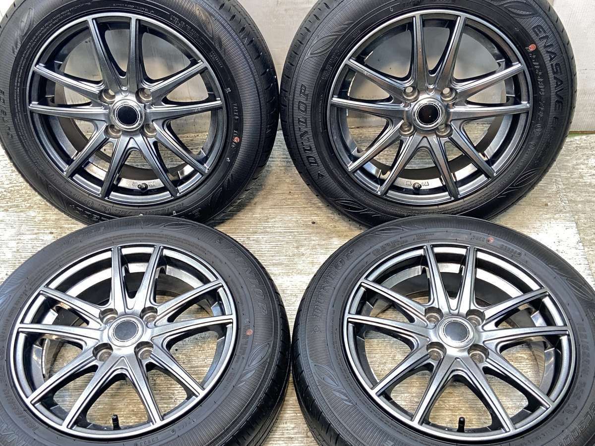 165/65R14 ダンロップ エナセーブ EC300+ 14x5.5 38 100-4穴