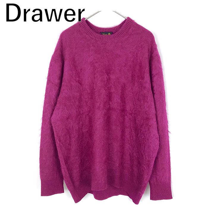 ✨Drawer✨ドゥロワー カシミヤ ファー クルーネック ニット