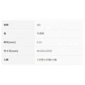 プラスプラスキッチンパックS 半透明120P×120箱