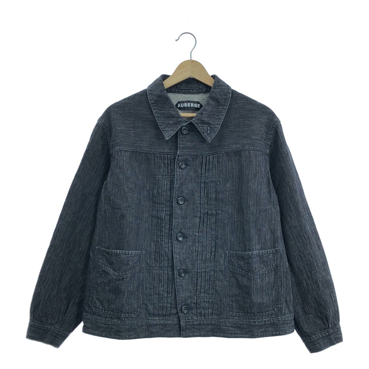 美品】 AUBERGE / オーベルジュ | シンチバック ブラック デニム 美品】 AUBERGE / オーベルジュ | シンチバック ブラック デニム