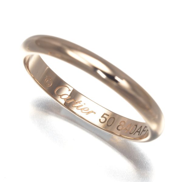 カルティエ リング 1895 クラシックウェディング 2.5mm 50号 K18PG
