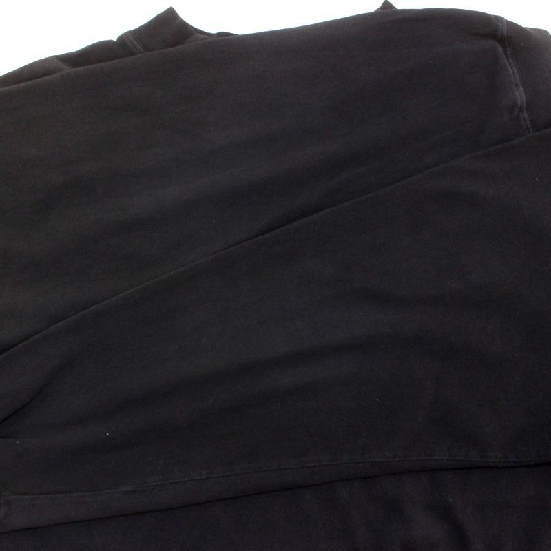 90s USA製 vintage Eddie Bauer 無地 モックネック 長袖Ｔシャツ メンズ 表記Lサイズ