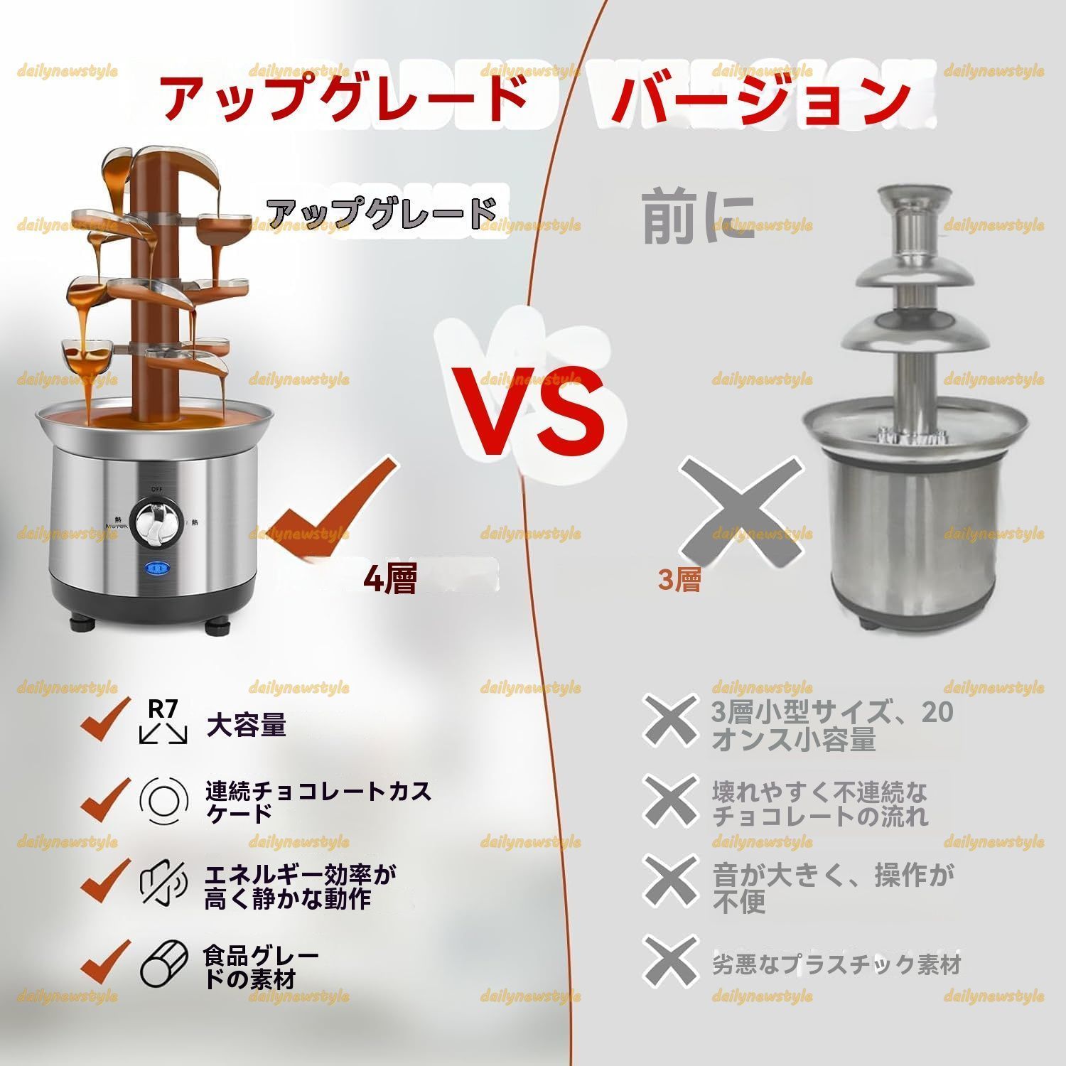 容量2.5ポンドのホットチョコレー