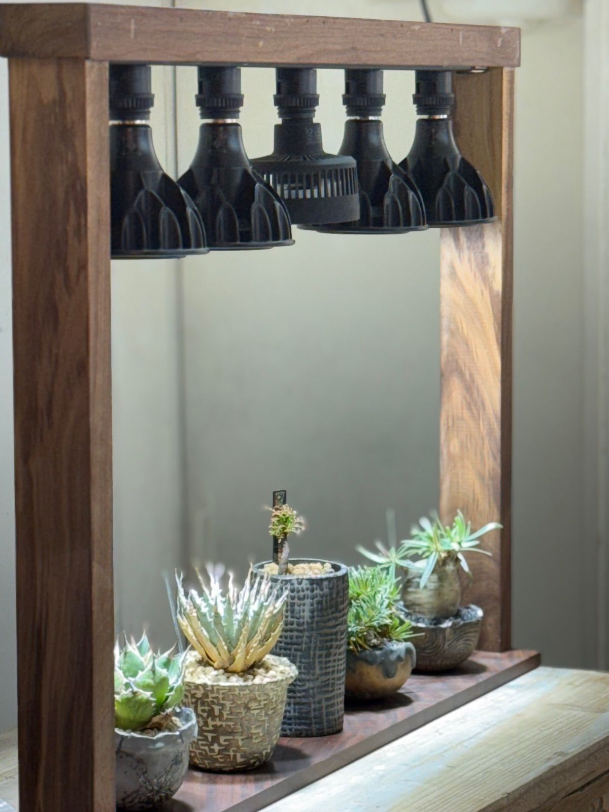 ウォルナット製 プランタースタンドフルセット