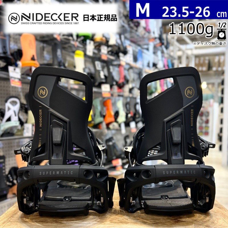 24-25 NIDECKER SUPERMATIC カラー:BLACK Mサイズ ナイデッカー