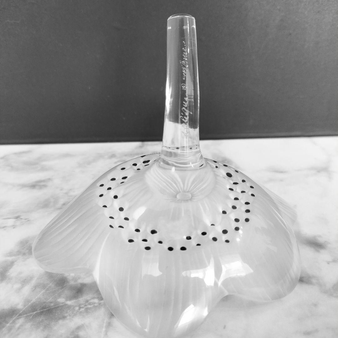 美品◇ルネ ラリック Lalique アネモネ ペーパーウェイト 文鎮