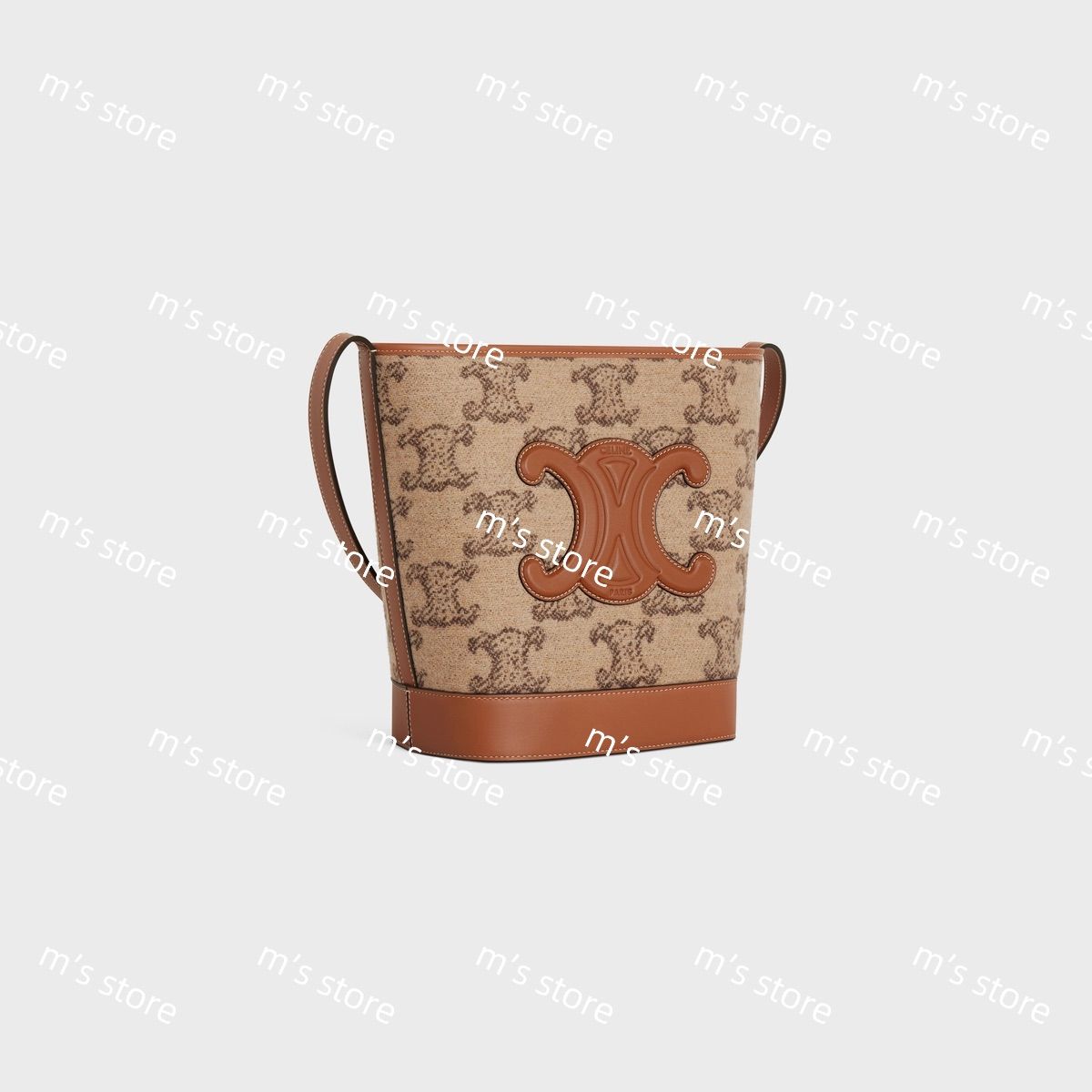 新品 CELINE セリーヌ スモール バケット キュイル トリオンフ  