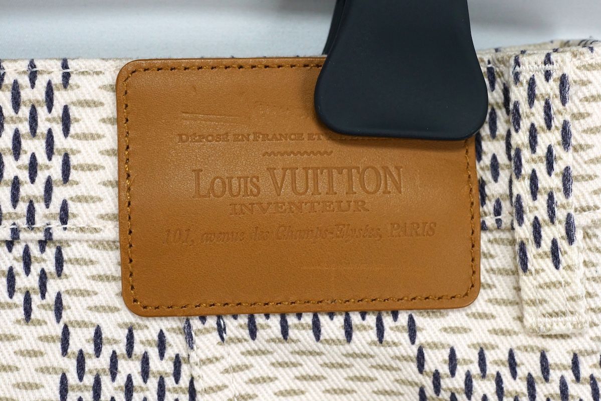 LOUISVUITTON ルイヴィトン ダミエアズール デニム Aライン スカート