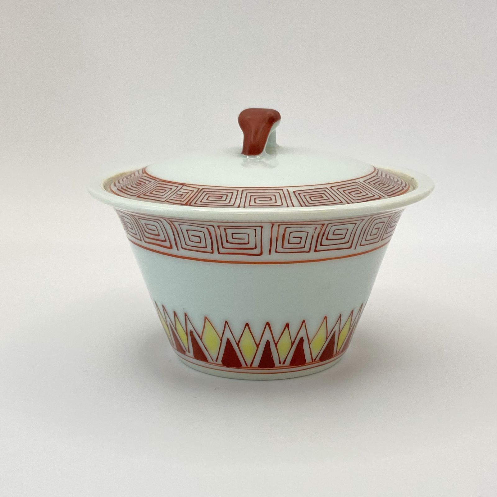 煎茶道具　加藤賢司 新晶窯　染付　呉須絵　煎茶碗　五客　共布共箱　M　R5964 煎茶道具加藤賢司 新晶窯染付呉須絵煎茶碗五客共布共箱MR5964