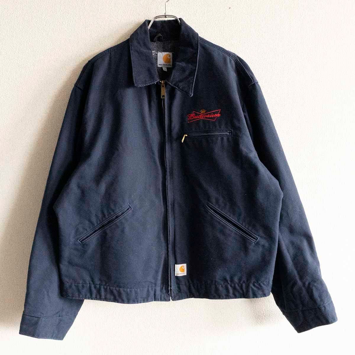 Carhartt DETROIT JACKET デトロイトジャケット XL DNY ダークネイビー ダック カーハート 古着 25050316