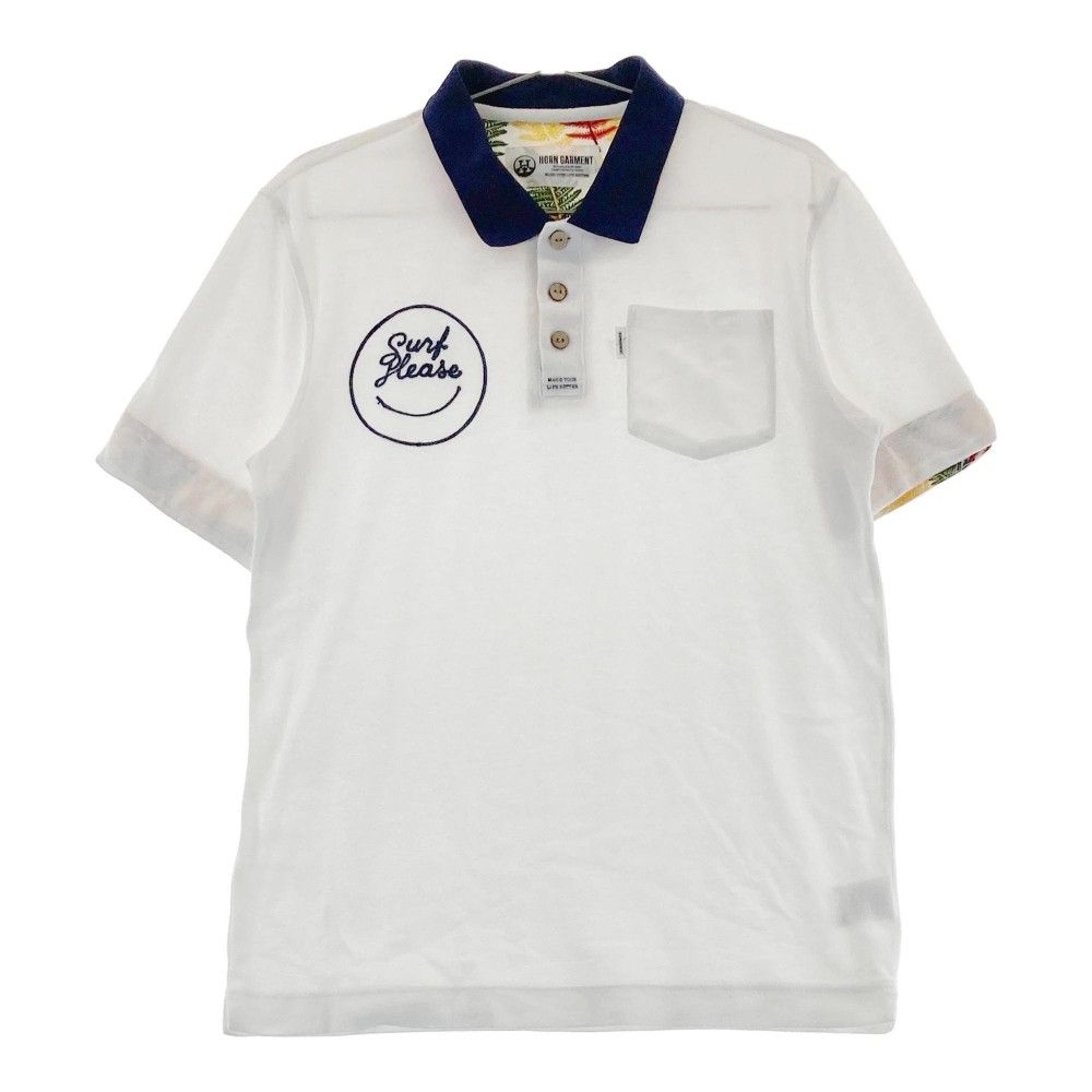 値下げ　新品　HORN GMT ホーン ガーメント 半袖ポロシャツ ゴルフウェア サイズ：M HORN GMT ホーン ガーメント 半袖ポロシャツ パイル