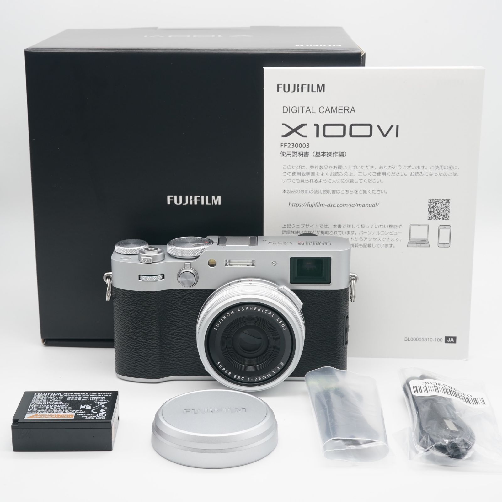 【シャッター数1000回】FUJIFILM X100VI おまけ付 ほぼ新品 FUJIFILM フジフイルム X100VI シルバー シャッター