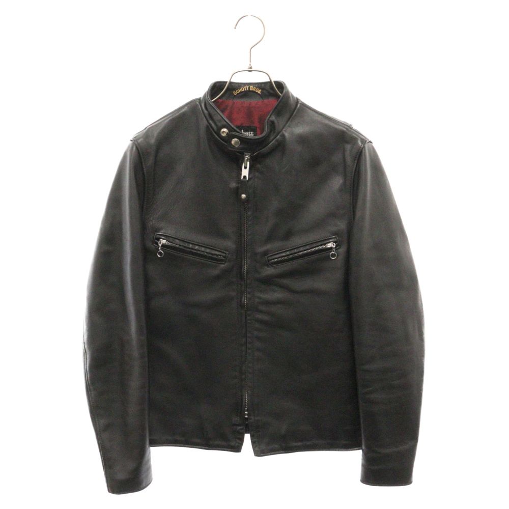 SCHOTT (ショット) 641XX 60S復刻 シングルレザーライダースジャケット カウレザー ブラック 7009