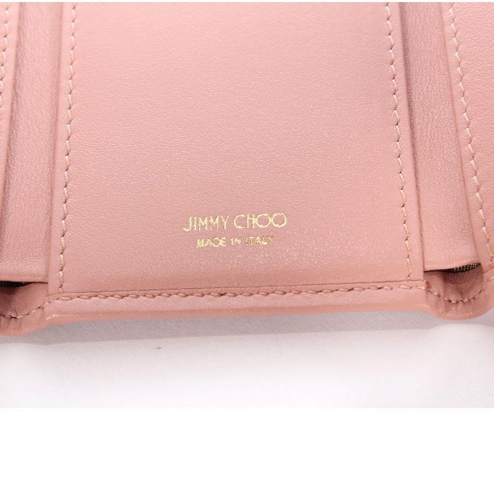 JIMMY CHOO ジミーチュウ 三つ折り財布 ブロッサムピンク 222