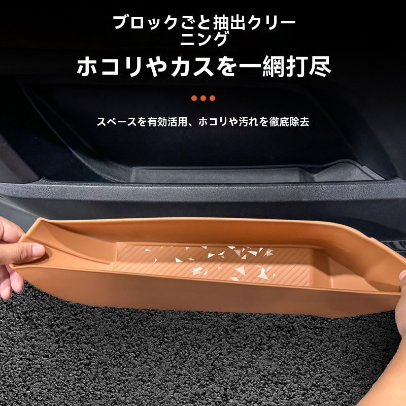 ランドローバー ディフェンダー 90 110 20-25年対応 ドアポケットマット 車内収納シリコン保護パッド 滑り止め