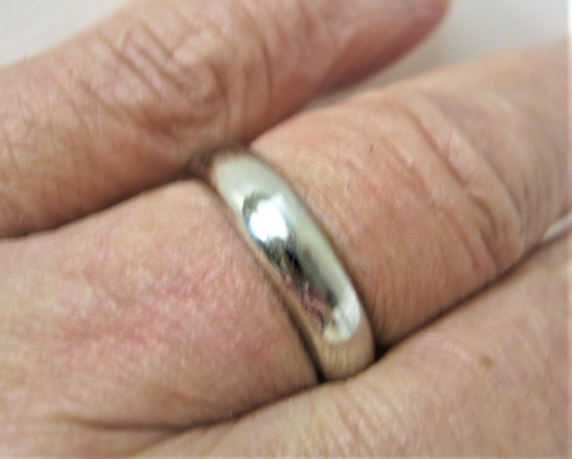 プラチナ 甲丸 マリッジ リング サイズ #15 男女兼用 結婚指輪 a