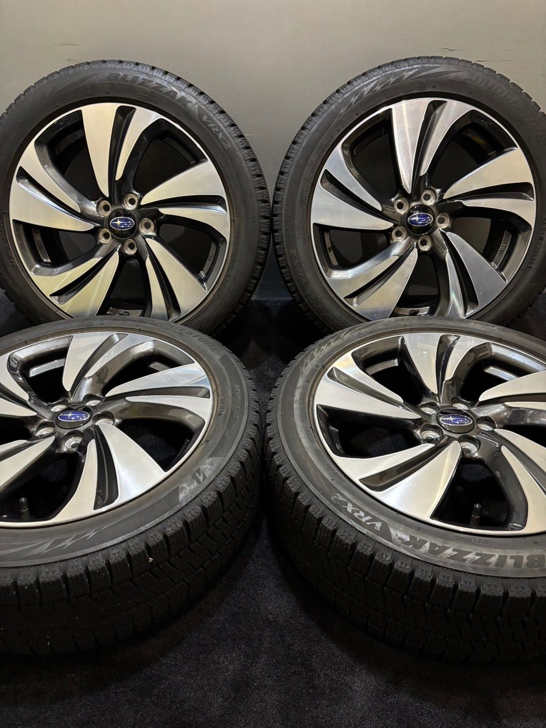 205|50R17 BRIDGESTONE|VRX2 20年製 スバル 純正 17インチ 7J 55 100 5H スタッドレス 4本 インプレッサスポーツ 南3-K316