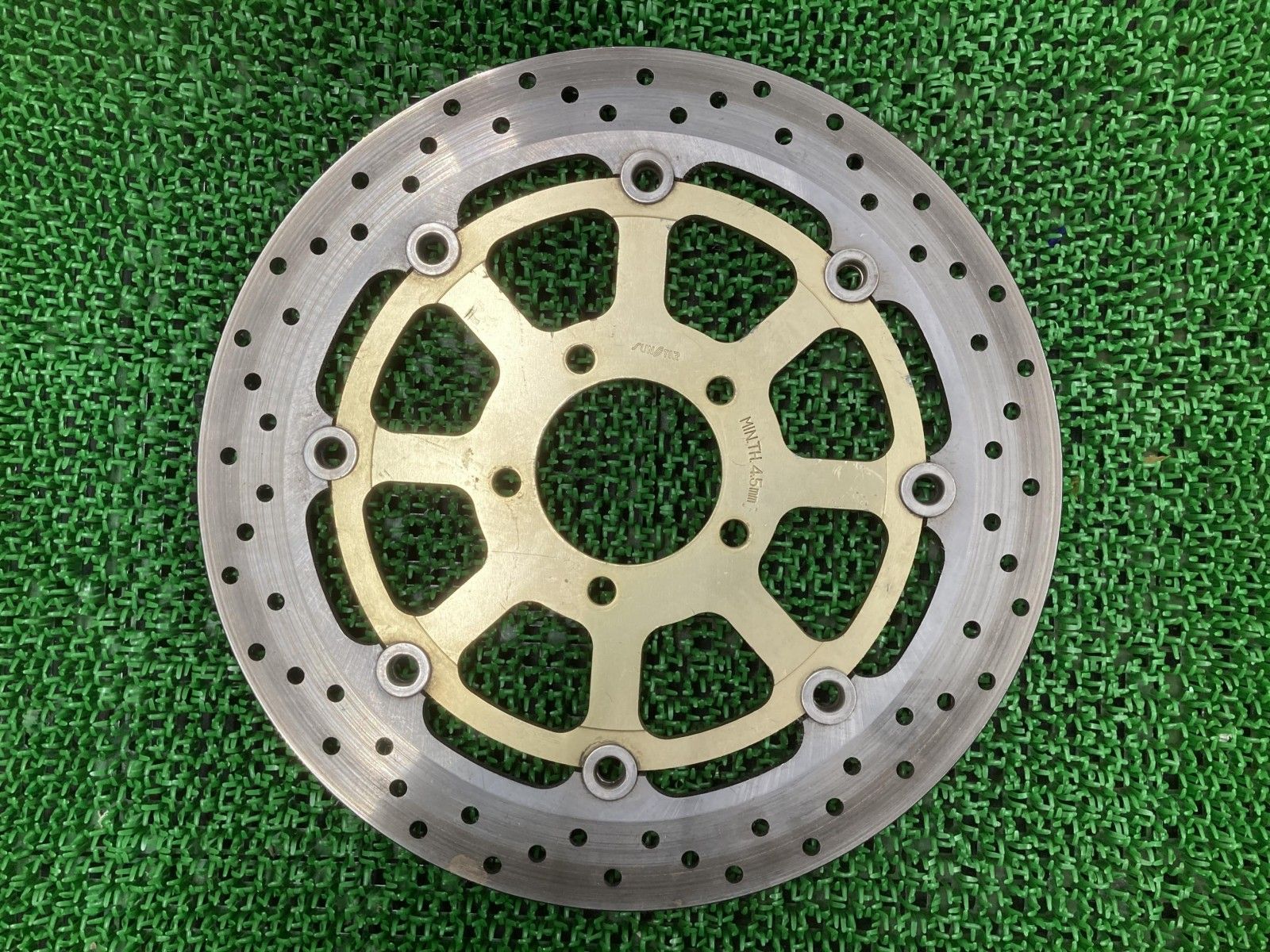 GSX1400 フロントブレーキディスク 片側 スズキ 純正 バイク 部品 GY71A ディスクローター 曲がりなし 車検 Genuine 【】 36