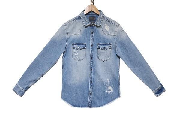 【雷市場（ポンジャン）商品韓国直送】ZARA ZARA(ザラ) ヴィンテージ デニム シャツ メンズ M