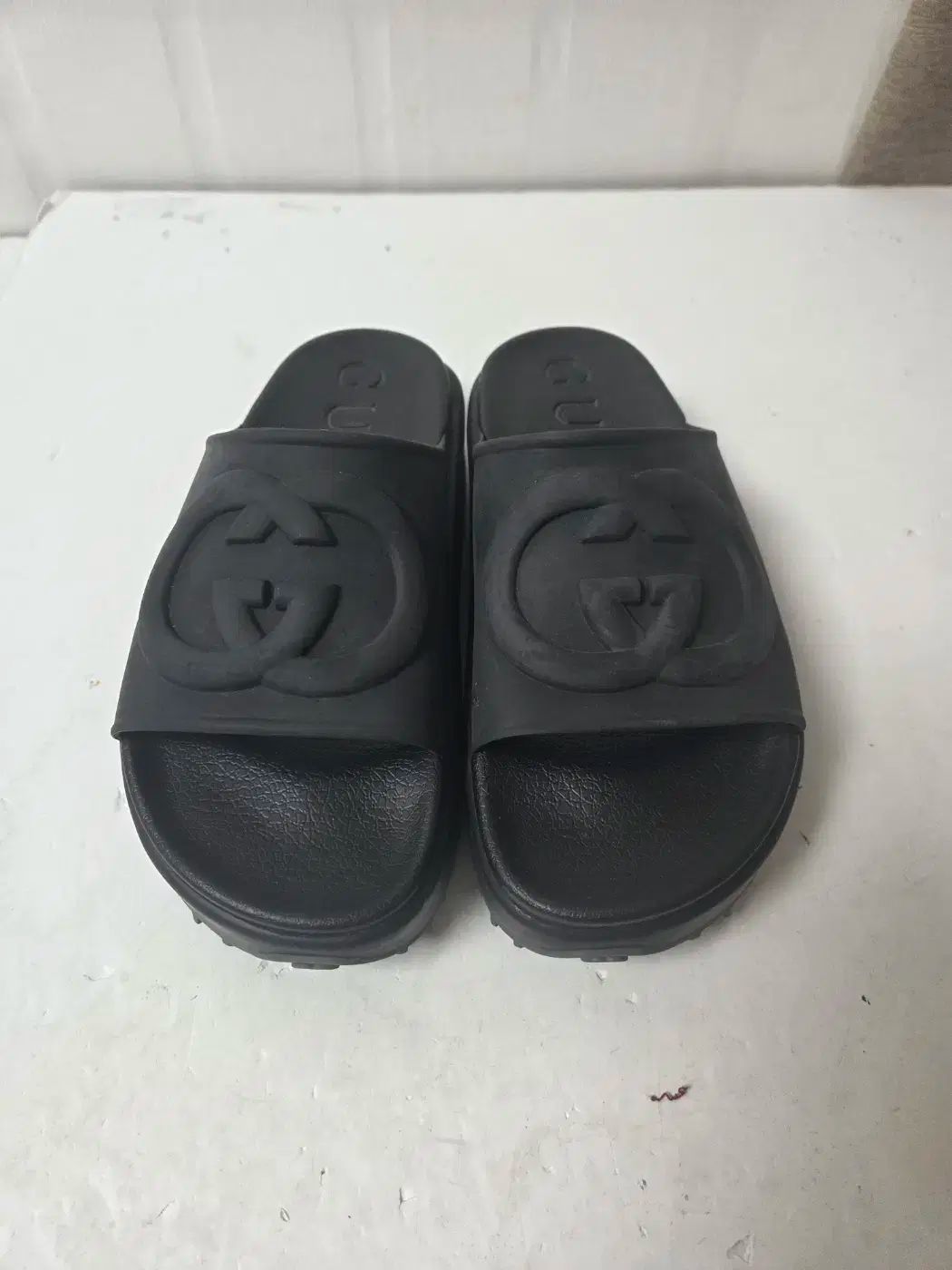 グッチ レディース インターロッキング G スライド スリッパ ブラック 240