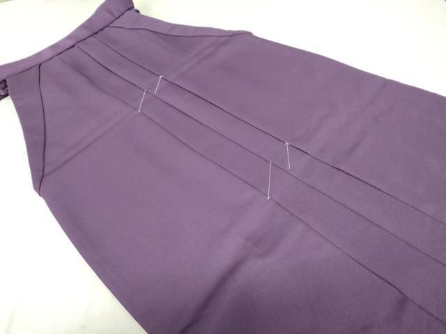 平和屋着物○女性 行灯袴 総刺繍 束ね草花文 桑の実色 金銀糸 卒業式