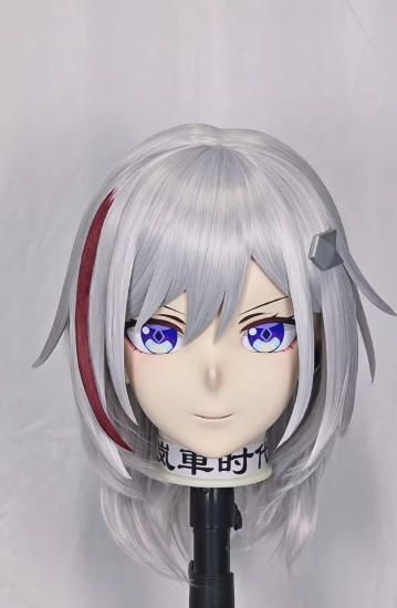 全頭マスク カツラ付き NO.717 マスク ドール ヘッドロリータ人形 コスプレ 仮装 変装 着ぐるみ コスチューム kigurumi