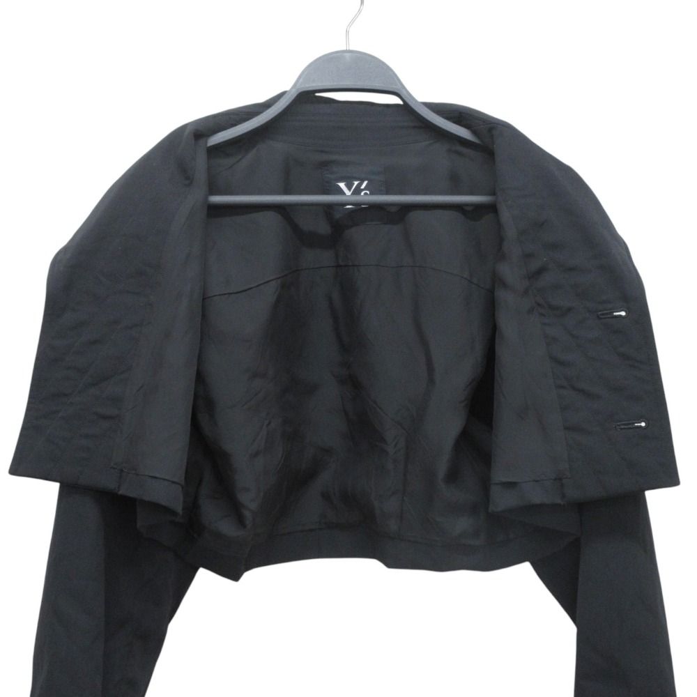 Y&#39;s - 良品 80’S Y&#39;s ワイズ ヨウジヤマモト ヴィンテージ ウール シングル ショートジャケット ブラック レディース 古着 中古 USED 良品 80'S Y's ワイズ ヨウジヤマモト ヴィンテージ ウール