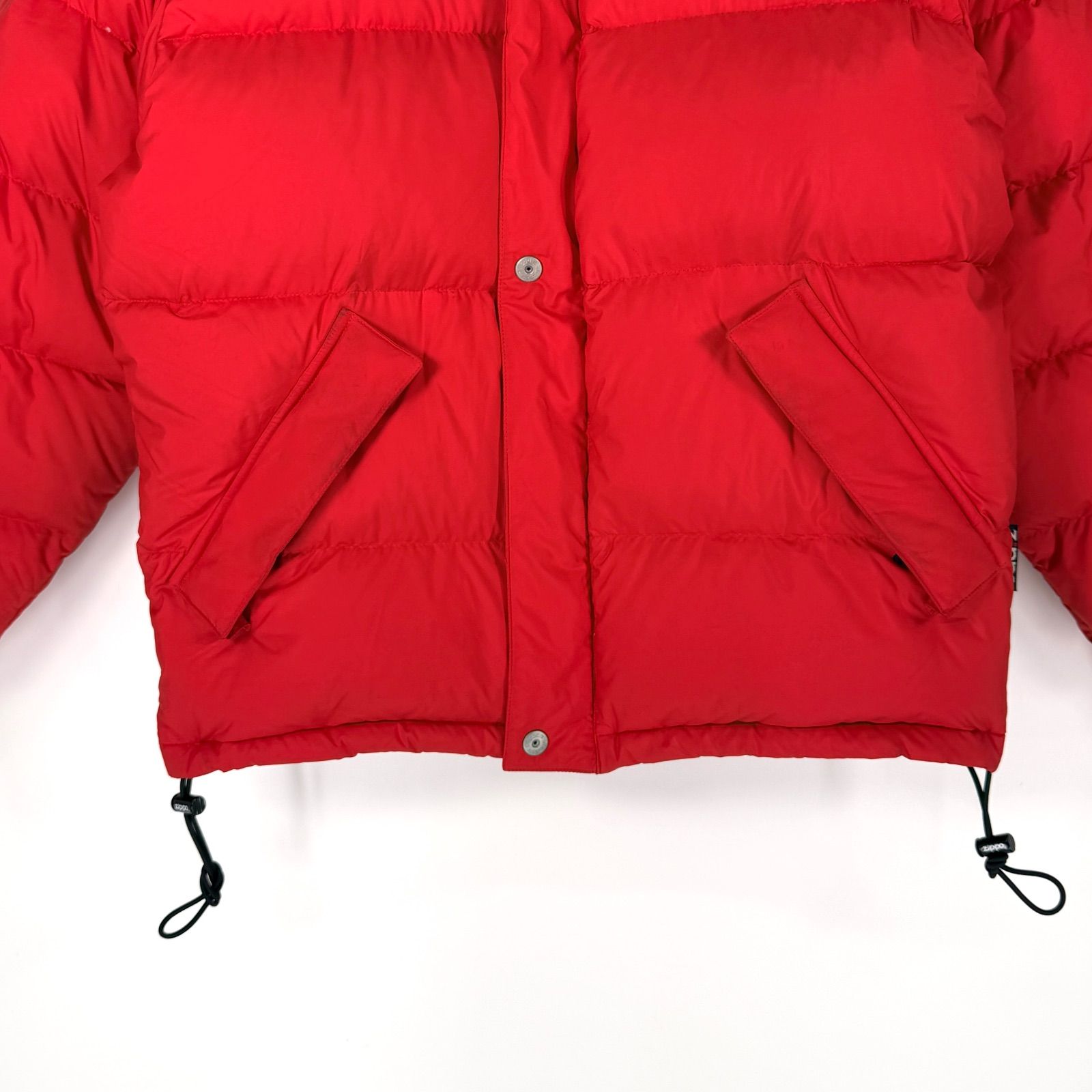 レリアン 希少ボルドー ダウンジャケット ダウン95% 11号　Lサイズ相当 赤 希少 Zippo ダウンジャケット レッド L ジッポ 古着 大きいサイズ