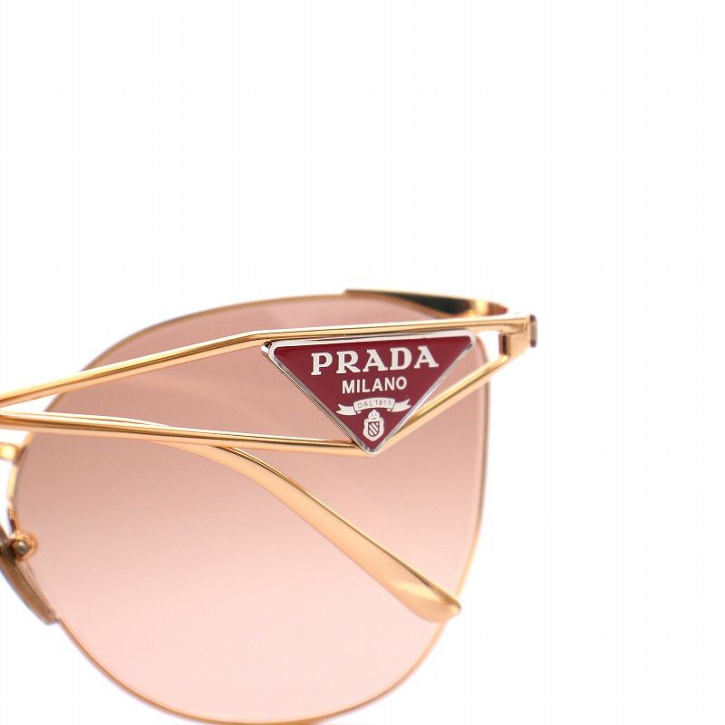 PRADA☆サングラス 三角プレート SPR12M 関税・送料込・国内発送＊PRADA＊三角 プレート ロゴ サングラス