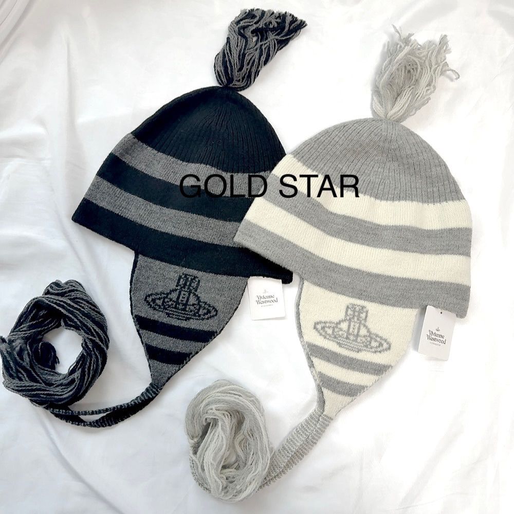 vivian westwood フラップ付ワッチ  ビーニー　グレー vivian westwood フラップ付ワッチ ビーニーグレー