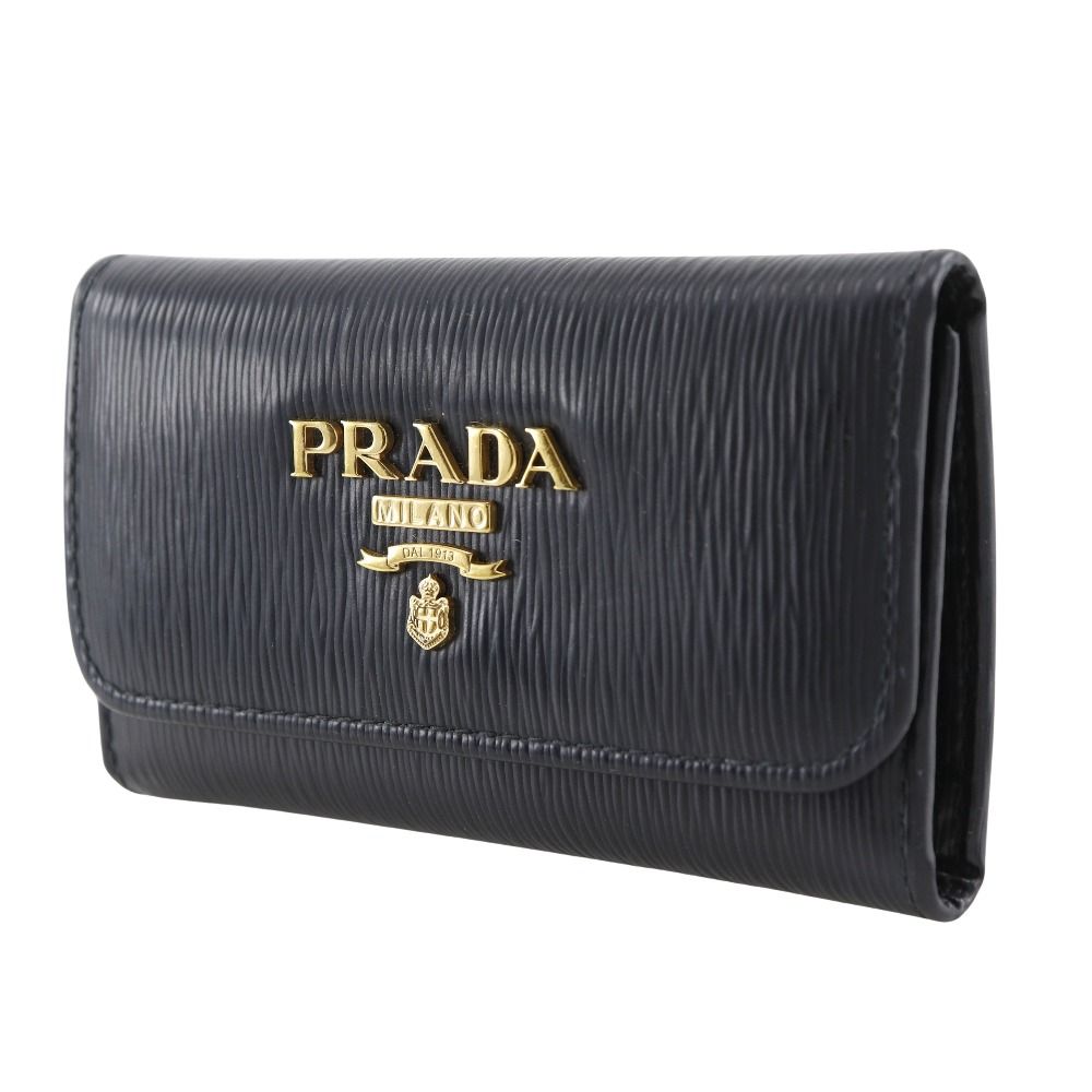 未使用級　超超美品　希少　プラダ　キーケース　六連　ロゴ型押し　本革　レザー 楽天市場】PRADA プラダ 6連キーケース三角ロゴプレート 型押し