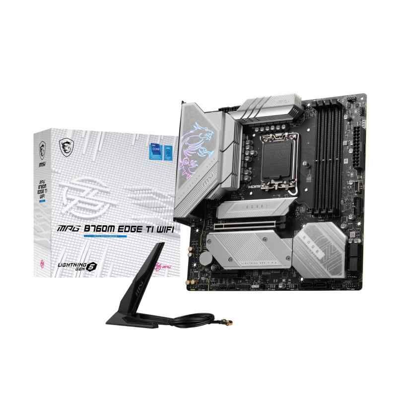 MSI MPG B760M EDGE TI WIFI intel 第14 13 12世代 Coreプロセッサ対応 LGA1700 DDR5 B760チップセット搭載 Micro-ATX マザーボード