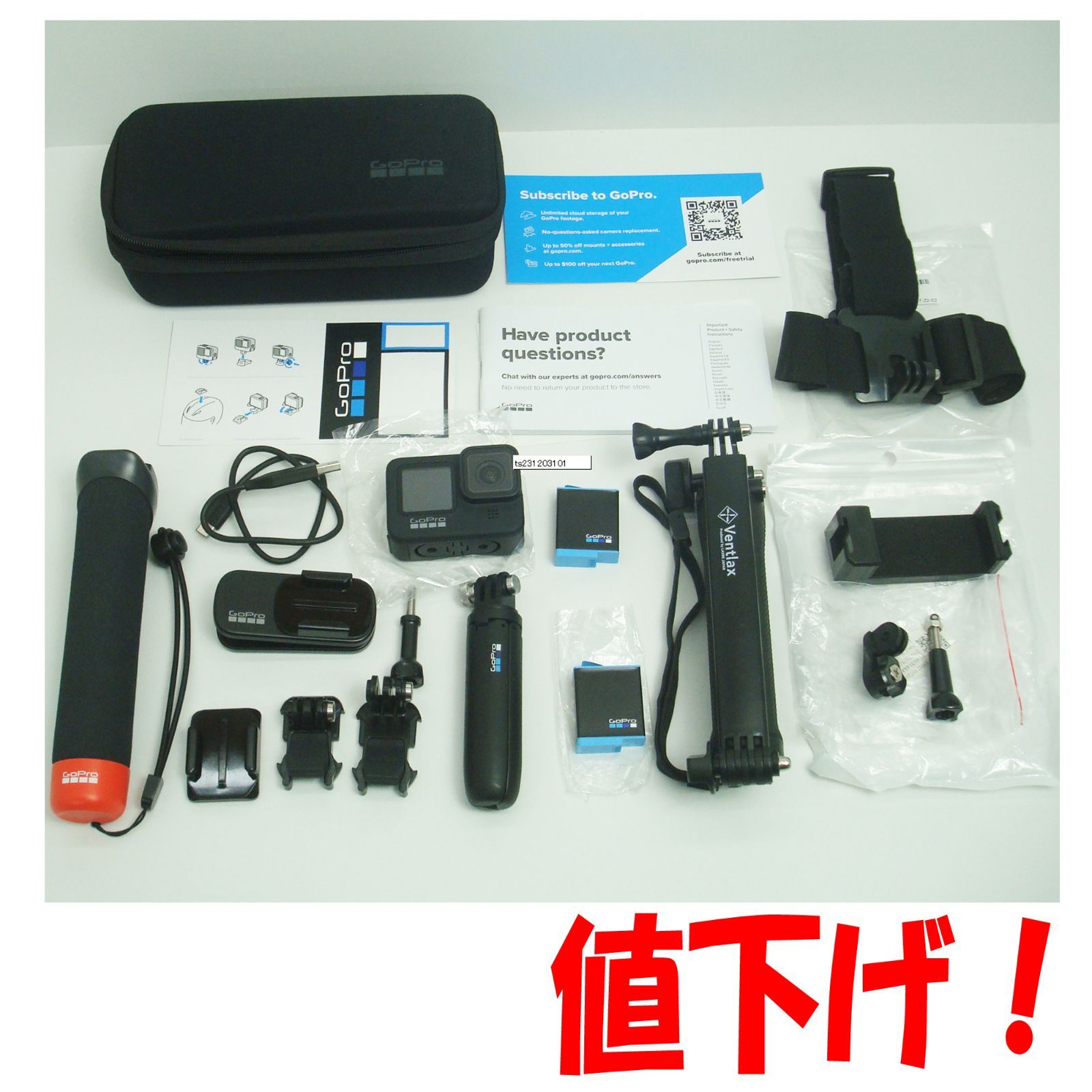 GoPro - GoPro HERO9 Black CHDHX-901-FW　SHORTYセット GoPro GoPro Shorty for GoPro HERO9/HERO10/HERO11 Black AFTTM-001