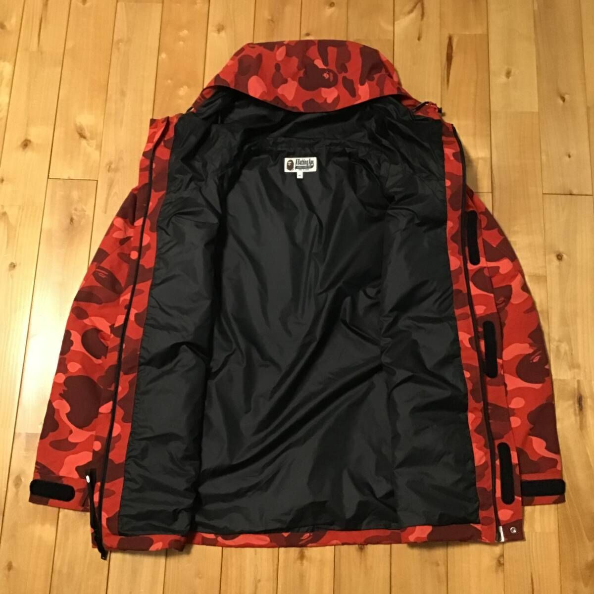 ☆XL☆ Red camo スノボジャケット a bathing ape BAPE snowboard