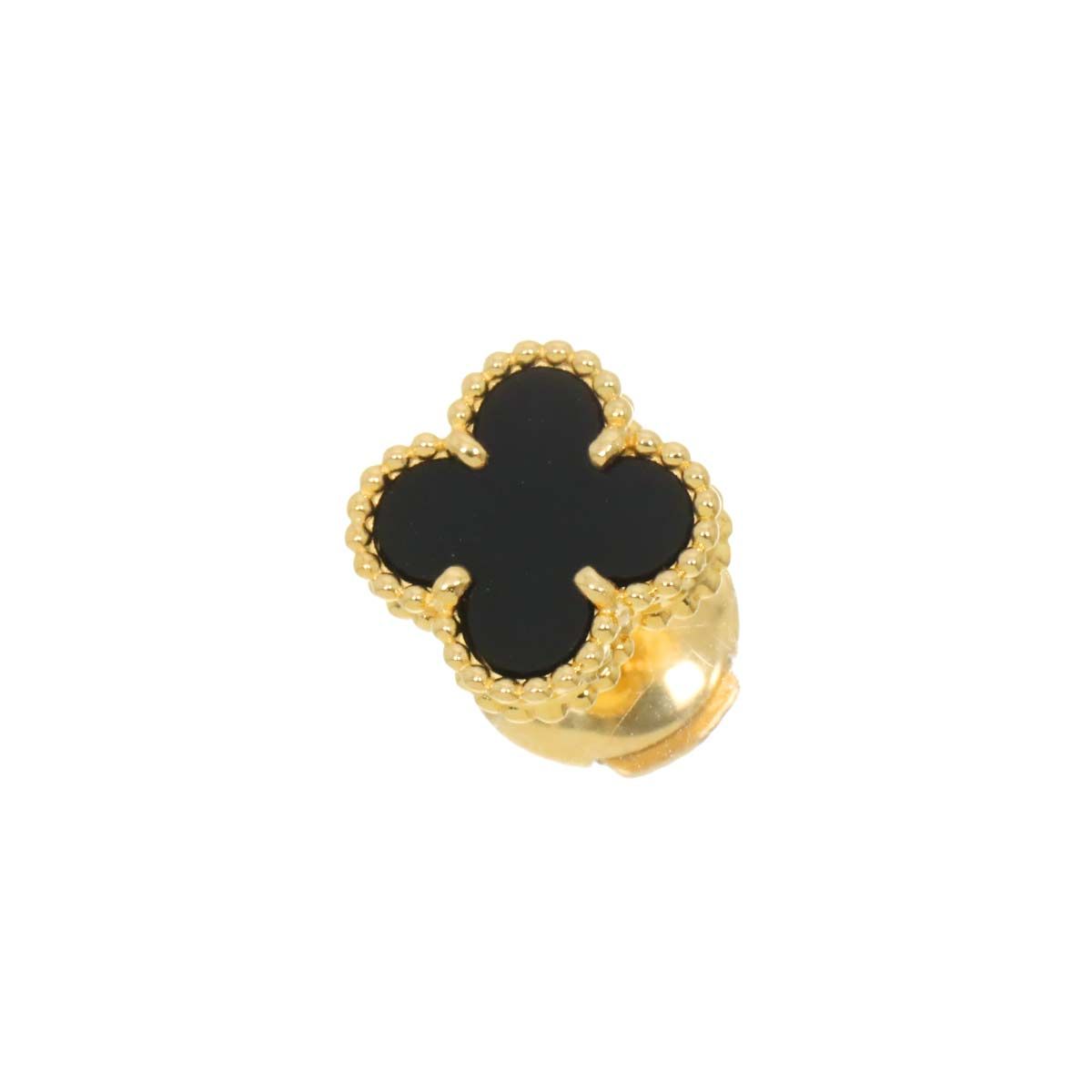 Van Cleef & Arpels スウィートアルハンブラ　オニキス スウィート アルハンブラ ピアス 18K イエローゴールド