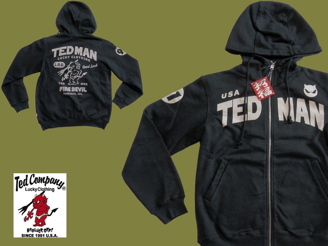 テッドマン／TEDMAN／Lサイズ／スウェットパーカー／TDSP-159