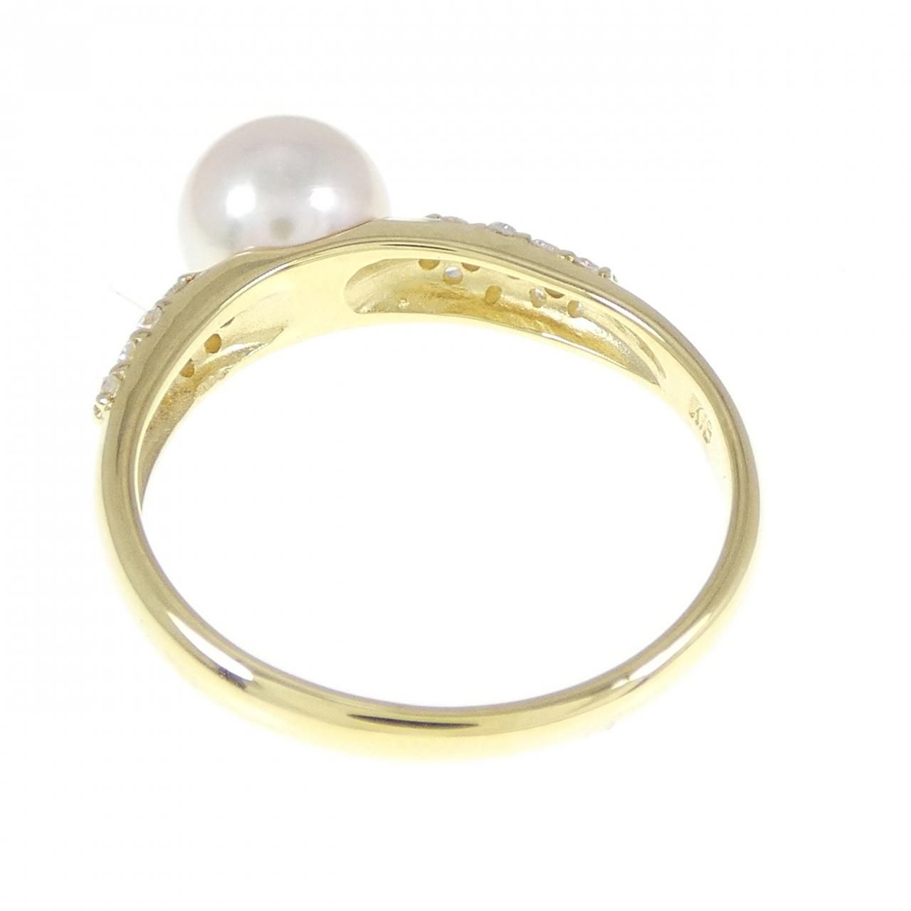 K18YG アコヤパール リング 6.9mm - メルカリ 