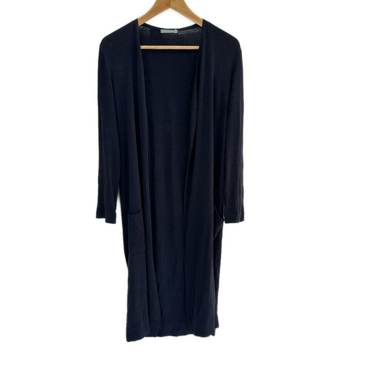 【新品】セオリーリュクス ロングジレ Vento Salind S ネイビー38 theory luxe(セオリーリュクス) カーディガン サイズ38 M レディース