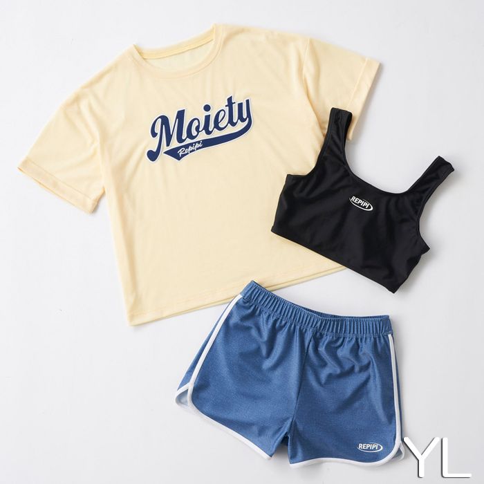 カレッジロゴTシャツ3点セット カップ付き