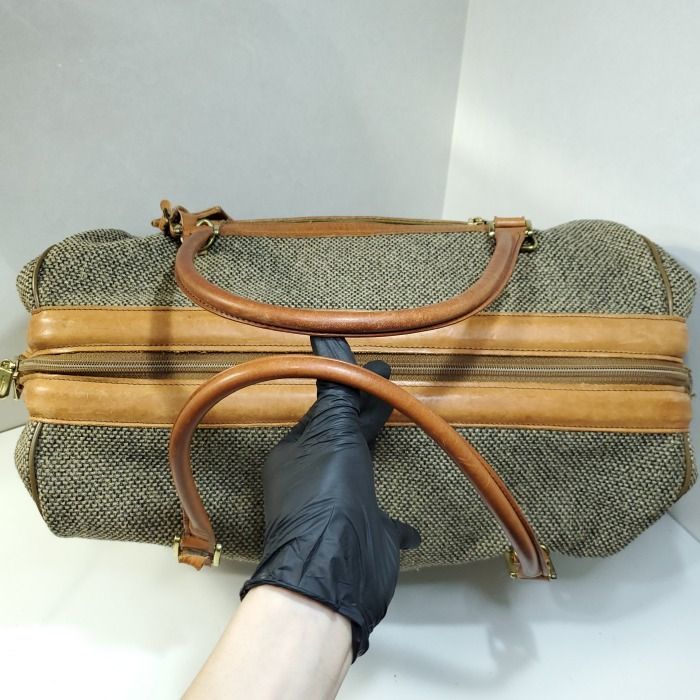 トラベルバッグ☆ハートマン ハートマン Hartmann ツイード レザー