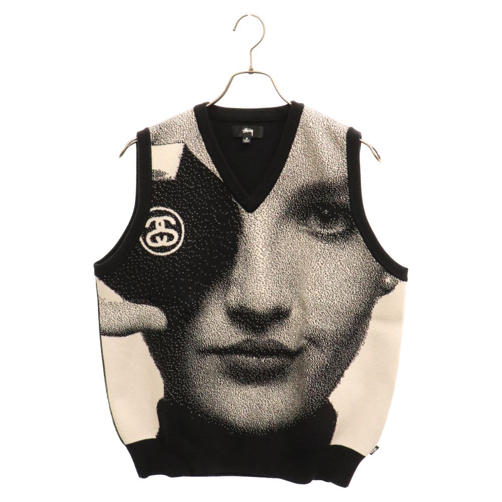 stussy ニットベスト STUSSY (ステューシー) 22AW Photo Jacquard Vest 117155 フォト