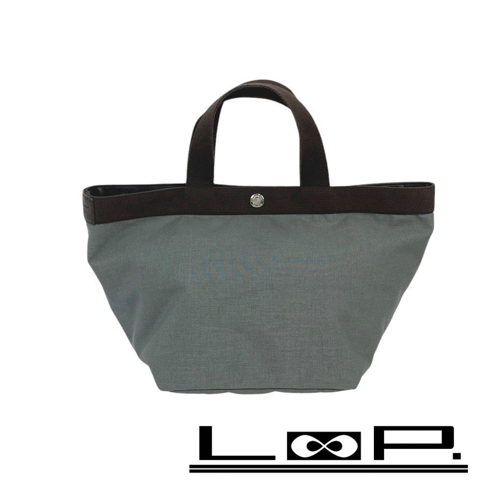 □美品□ エルベシャプリエ 舟型 トート M バッグ ナイロン キャンバス  