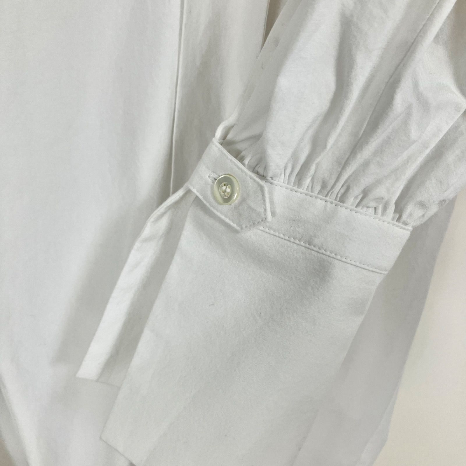 Whim Gazette ボウブラウス F ホワイト 白 ウィムガゼット コットン