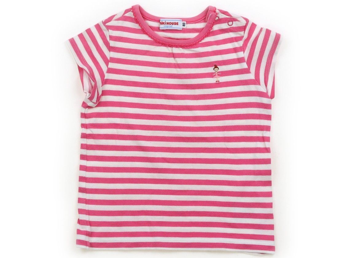 【ミキハウスまとめ売り】70〜100 ベビー 子供服　Tシャツ レトロ ミキハウス/mikiHOUSE】Tシャツ・カットソー 80サイズ 男の子