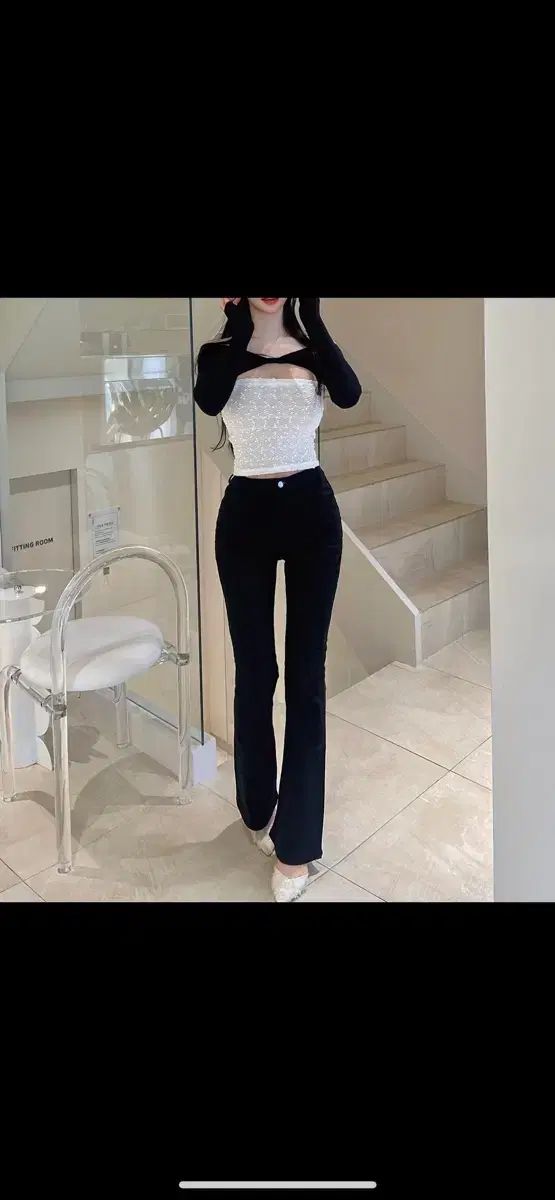 カインダミ 骨盤パット セミフ セミブーツカット ズボン xs