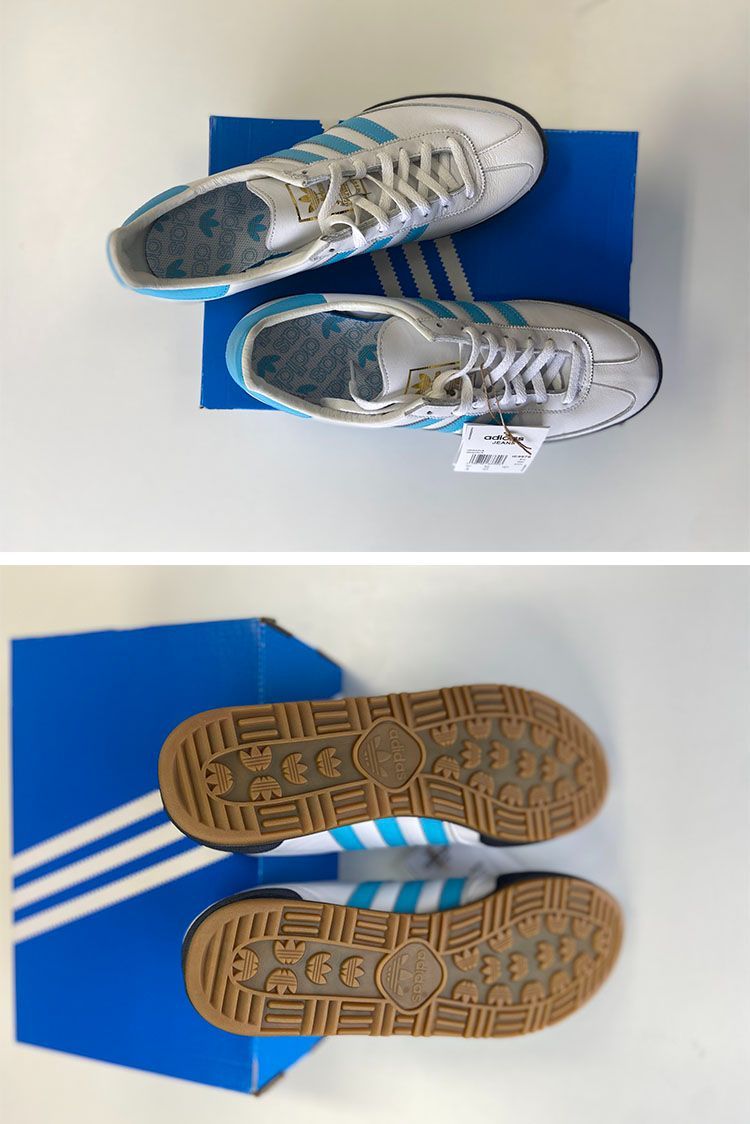 adidas originals アディダス スニーカー JEANS IE9976 ジーンズ FTWWHT/BRCYAN/CBLACK レザーアッパー フットウェアホワイト コアブラック 新品/未使用】adidas Originals アディダス ジーンズ JEANS IE9976