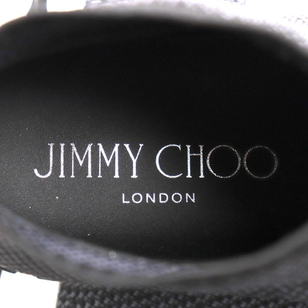 未使用品◇JIMMY CHOO ジミーチュウ NORWAY ロゴ金具 ニットスニーカー 