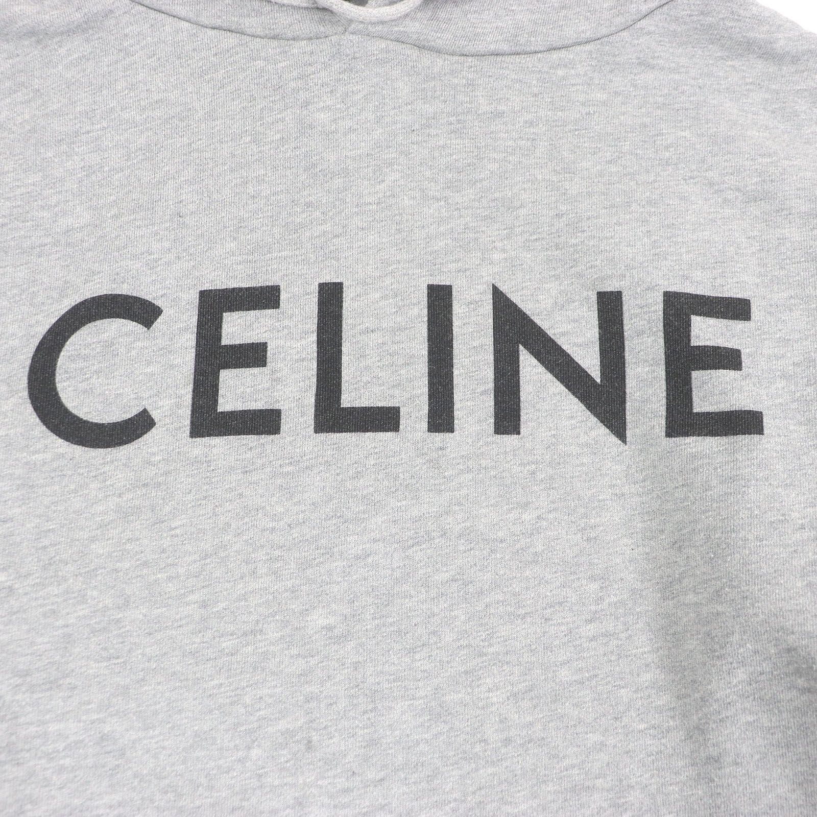 セリーヌ 正規品 パーカー ブラック L フードロゴ CELINE / セリーヌ