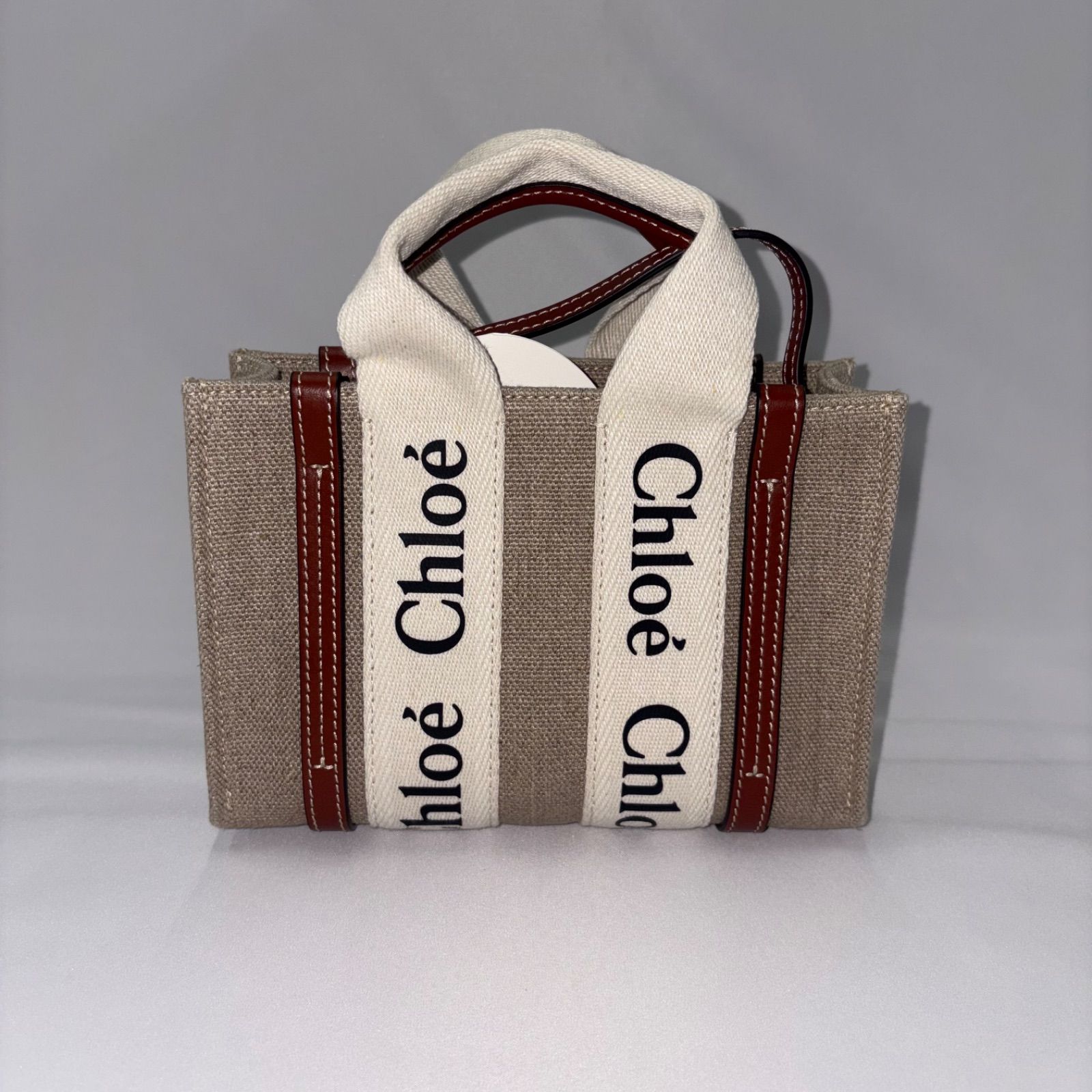 新品未使用訳アリ】CHLOE WOODY MINI クロエ ウッディ トートバッグ 