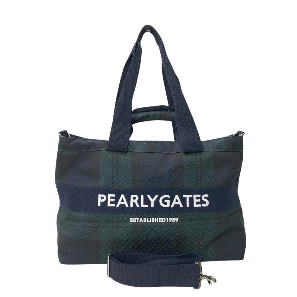 PEARLY GATES ネイビー ロッカーバッグ トートバッグ PEARLY GATES パーリーゲイツ 2023年モデル 2WAY ロッカーバッグ